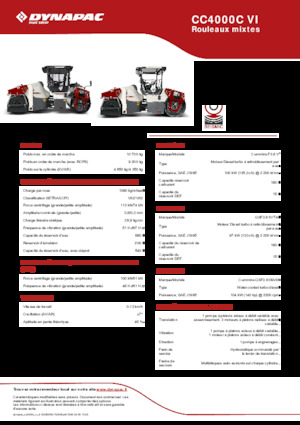 Rodillos compactadores mixtos Dynapac CC4000C VI
