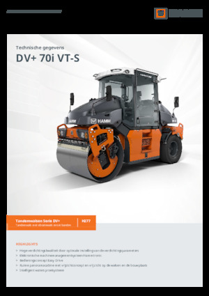 Rodillos compactadores mixtos Hamm DV+ 70i VT-S