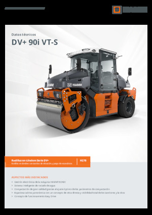 Rodillos compactadores mixtos Hamm DV+ 90i VT-S