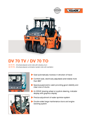 Rodillos compactadores mixtos Hamm DV 70 TV