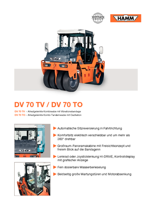 Rodillos compactadores mixtos Hamm DV 70 TV