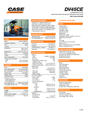 Rodillos compactadores mixtos Case DV45CE