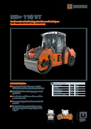 Rodillos compactadores mixtos Hamm HD+ 110 VT