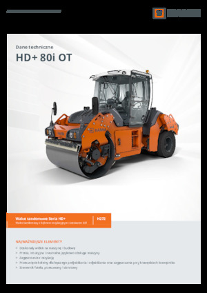 Rodillos compactadores mixtos Hamm HD+ 80i OT