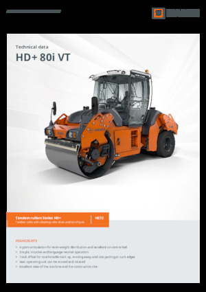 Rodillos compactadores mixtos Hamm HD+ 80i VT