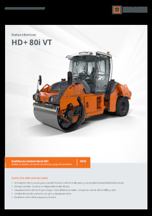 Rodillos compactadores mixtos Hamm HD+ 80i VT