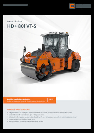 Rodillos compactadores mixtos Hamm HD+ 80i VT-S