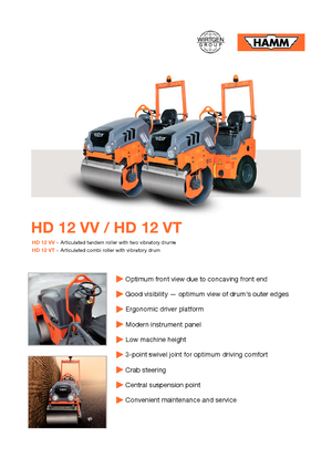 Rodillos compactadores mixtos Hamm HD 12 VT