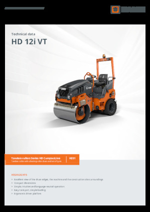 Rodillos compactadores mixtos Hamm HD 12i VT
