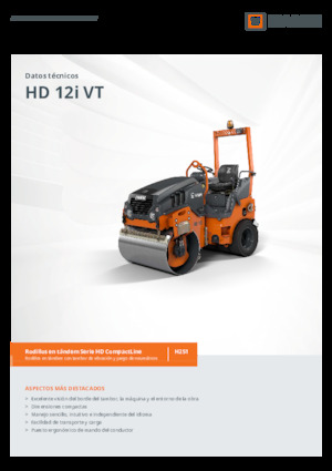 Rodillos compactadores mixtos Hamm HD 12i VT