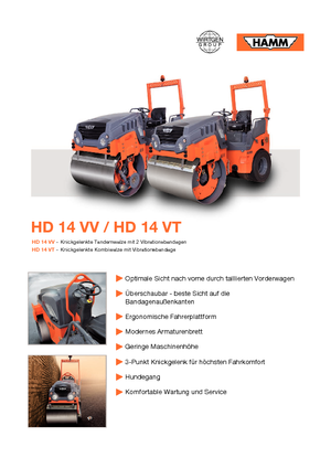 Rodillos compactadores mixtos Hamm HD 14 VT