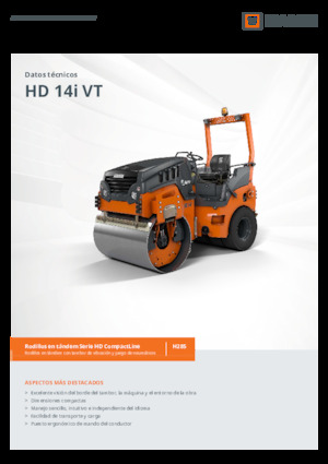 Rodillos compactadores mixtos Hamm HD 14i VT