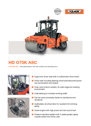 Rodillos compactadores mixtos Hamm HDO 75 K ASC