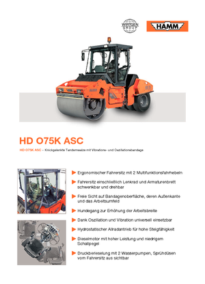 Rodillos compactadores mixtos Hamm HDO 75 K ASC