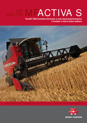 Cosechadoras Massey Ferguson Activa 7347 S