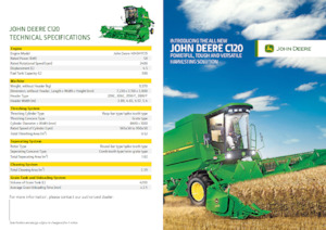 Cosechadoras John Deere C120