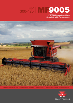 Cosechadoras Massey Ferguson Fortia 9695