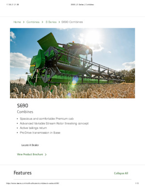 Cosechadoras John Deere S 690 H