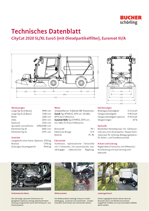 Barredoras compactas Bucher-Schörling CityCat 2020 SL