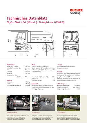 Barredoras compactas Bucher-Schörling CityCat 5000 XL