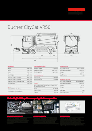 Barredoras compactas Bucher-Schörling CityCat VR50