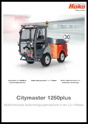 Barredoras compactas Hako Citymaster 1250 plus
