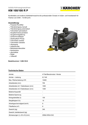 Barredoras compactas Kärcher KM 100/100 R P