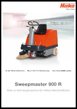 Barredoras compactas Hako Sweepmaster P 900 R