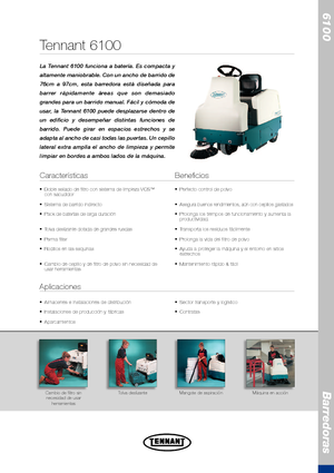 Barredoras compactas Tennant Tennant 6100