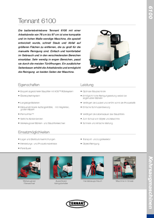 Barredoras compactas Tennant Tennant 6100