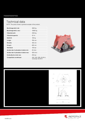 Vibradores planos montables Rototilt® C22