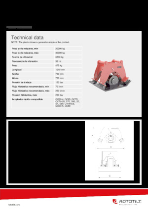 Vibradores planos montables Rototilt® C65