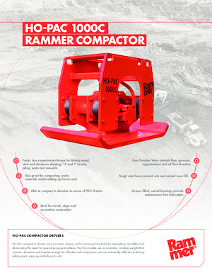 Vibradores planos montables Rammer Ho-Pac 1000C