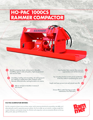 Vibradores planos montables Rammer Ho-Pac 1000CS