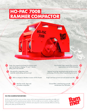 Vibradores planos montables Rammer Ho-Pac 700B
