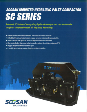 Vibradores planos montables Soosan SC 340