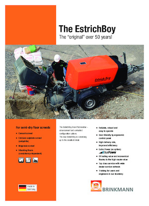 Transportadores de aire comprimido Brinkmann Estrich Boy EC 350 