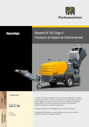 Transportadores de aire comprimido Putzmeister M 740 DHBS