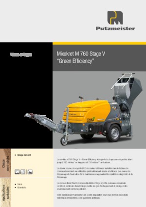 Transportadores de aire comprimido Putzmeister M 760 DHB 