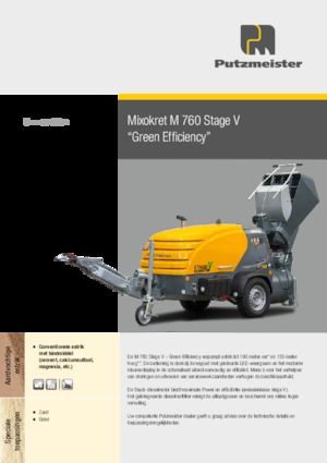 Transportadores de aire comprimido Putzmeister M 760 DHB 