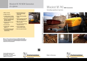 Transportadores de aire comprimido Putzmeister M 740 DB