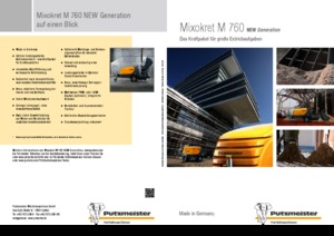 Transportadores de aire comprimido Putzmeister M 760 DHB