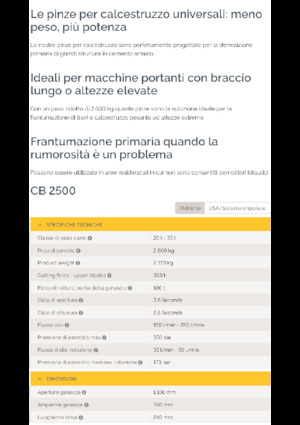 Trituradoras de hormigón Epiroc CB 2500