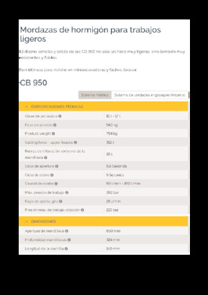 Trituradoras de hormigón Epiroc CB 950