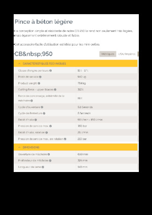 Trituradoras de hormigón Epiroc CB 950