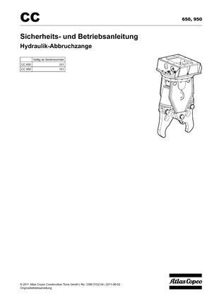 Trituradoras de hormigón Atlas Copco CC 650