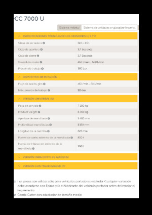 Trituradoras de hormigón Epiroc CC 7000 U