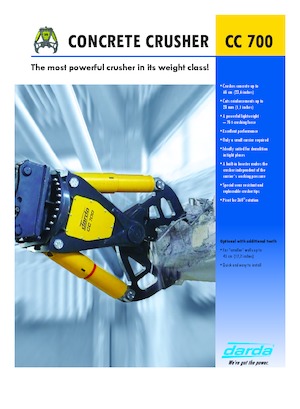 Trituradoras de hormigón Darda CC700