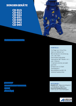 Trituradoras de hormigón Arden CD022