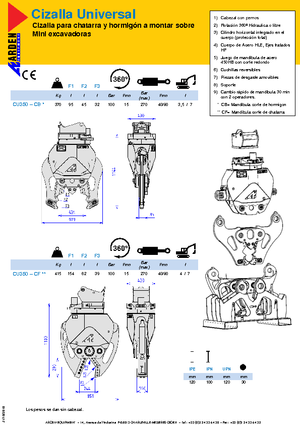 Trituradoras de hormigón Arden CU 350 CB